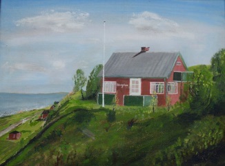 OVER STRANDEN 31, Udsigten - maleri fra 1930erne OVER STRANDEN 31, Udsigten - maleri fra 1930erne